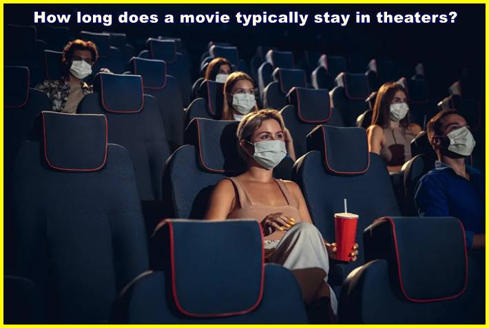 How long does a movie typically stay in theaters?